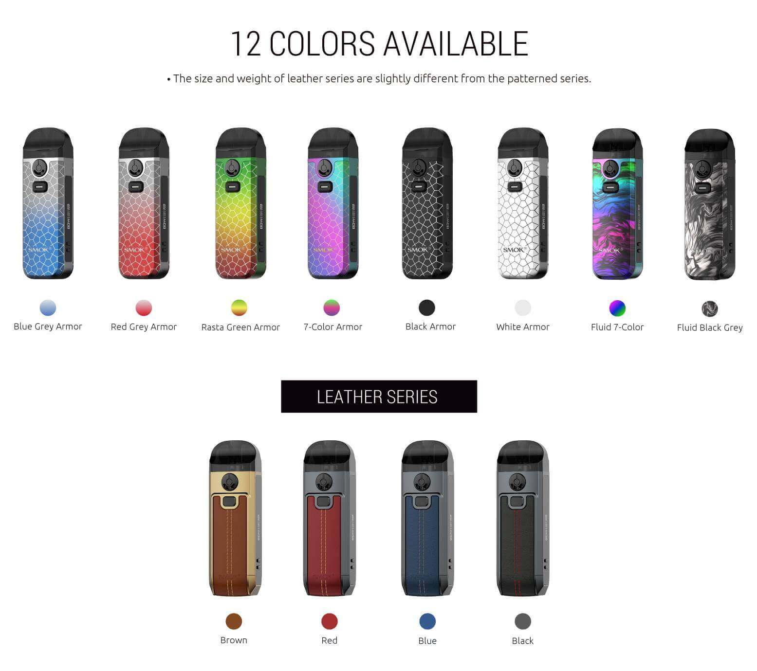 Smok Nord 4 12 Farklı Renk Seçeneği